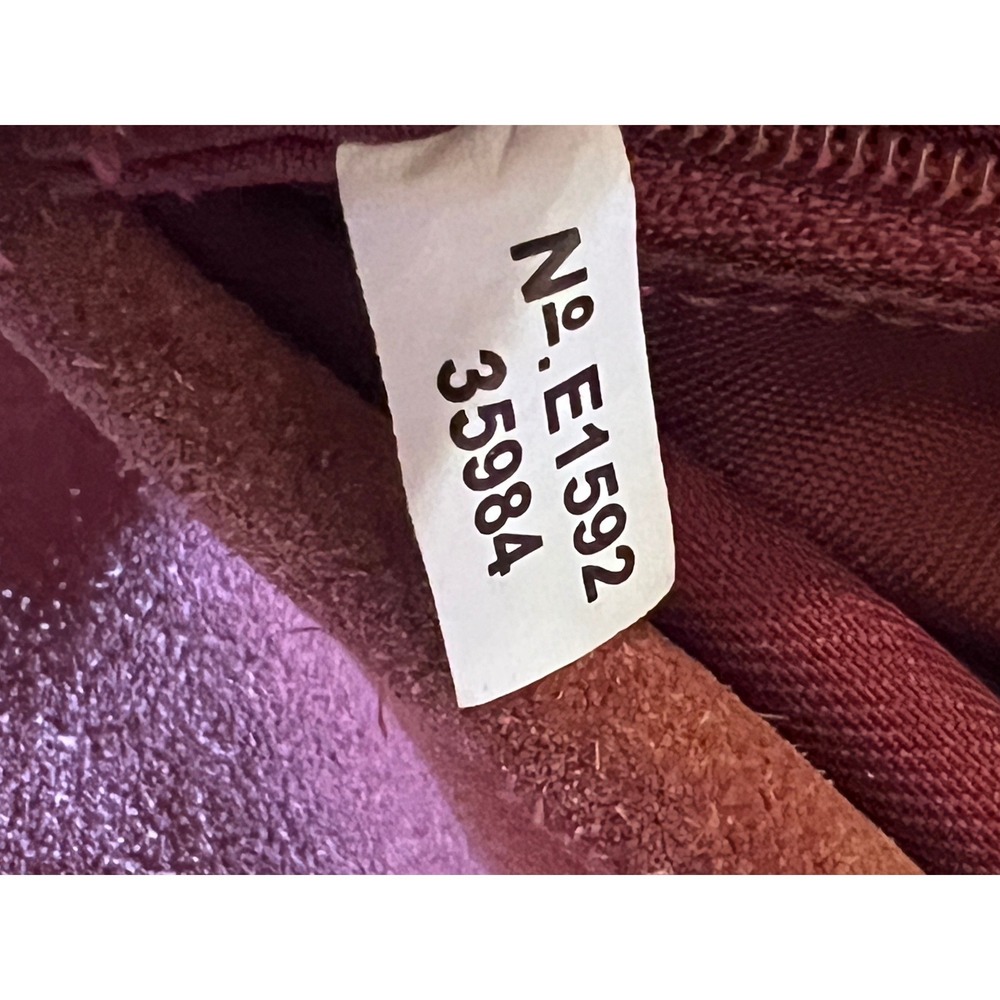 Coach Chelsea Hobo Plum Burgandy Suede Leather Snakeskin Shoulder Bag 35984 RARE - Picture 4 of 15